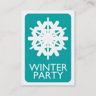 Carte De Visite fête d'hiver indie