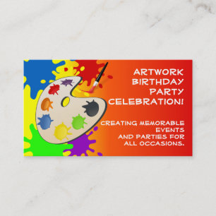 Carte De Visite Fête du Palais des Arts colorés