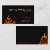 Carte De Visite Feu (Devant / Derrière)