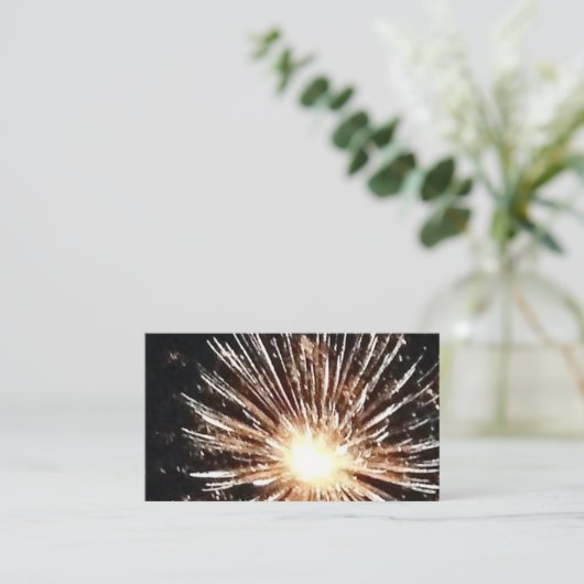Carte De Visite Feu d'artifice (Debout devant)