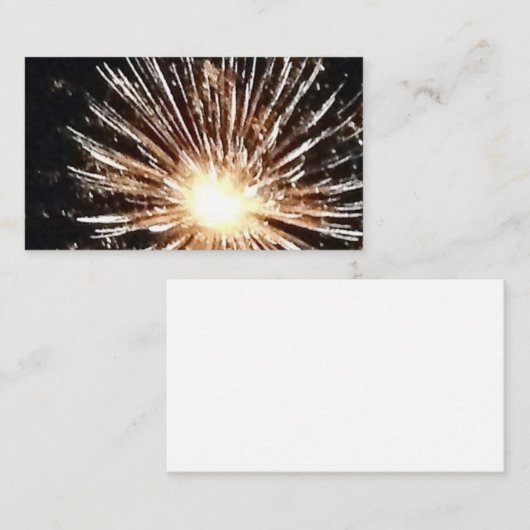 Carte De Visite Feu d'artifice (Devant / Derrière)