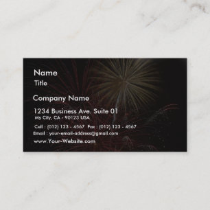 Carte De Visite Feu d'artifice