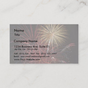Carte De Visite Feu d'artifice