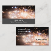 Carte De Visite Feu d'artifice étincelant pour des moments explosi (Devant / Derrière)