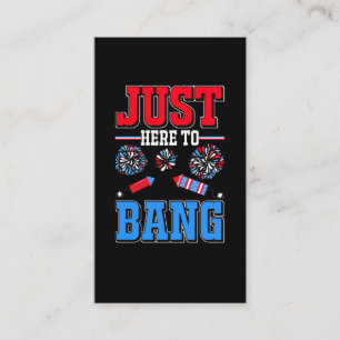 Carte De Visite Feu d'artifice Patriotic Party USA Fête 4ème de J