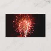 Carte De Visite Feu d'artifice rouge, blanc et bleu II patriotique (Dos)