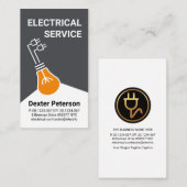 Carte De Visite Feu de lumière artistique Feu de câblage électriqu (Devant / Derrière)