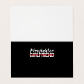 Carte De Visite Feu de pompier, amie mineure de la ligne rouge (Extérieur déplié)