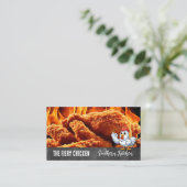 Carte De Visite Feu de poulet frit croustillant (Debout devant)