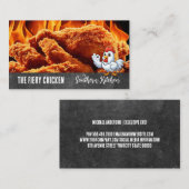 Carte De Visite Feu de poulet frit croustillant (Devant / Derrière)