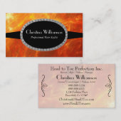 Carte De Visite Feu et flammes (Devant / Derrière)