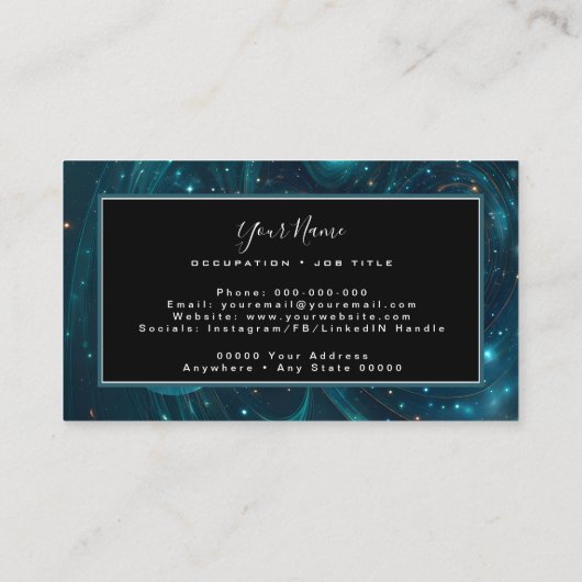 Carte De Visite Feu Quantum (Dos)