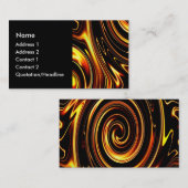 Carte De Visite Feu Spiral (Devant / Derrière)