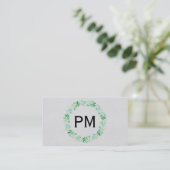 Carte De Visite Feuillage | Cadre (Debout devant)