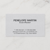 Carte De Visite Feuillage | Cadre (Dos)