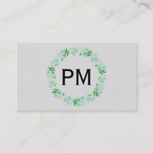 Carte De Visite Feuillage Cadre