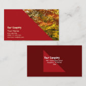 Carte De Visite Feuillage d'arbre d'érable (Devant / Derrière)