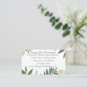 Carte De Visite Feuillage de printemps (Debout devant)