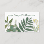 Carte De Visite Feuillage de printemps (Dos)