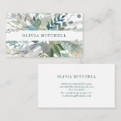 Carte De Visite Feuillage de région boisée (Devant / Derrière)