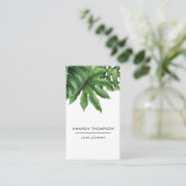 Carte De Visite Feuillage de verdure tropicale (Debout devant)