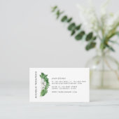 Carte De Visite Feuillage de verdure tropicale (Debout devant)