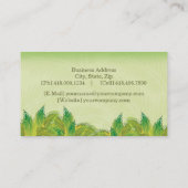 Carte De Visite feuillage dynamique ~ bc (Dos)