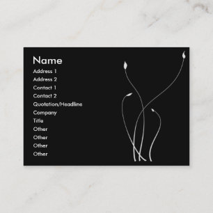 Carte De Visite Feuillage mono