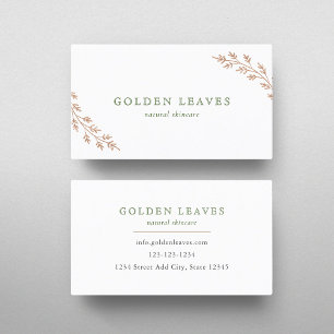 Carte de visite Feuillage Rose Gold
