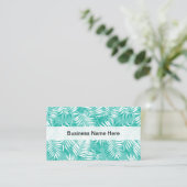 Carte De Visite Feuillage Tropical (Debout devant)