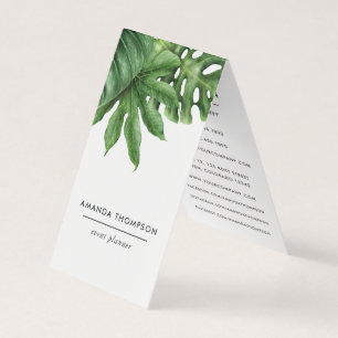 Carte De Visite Feuillage tropical verdoyant
