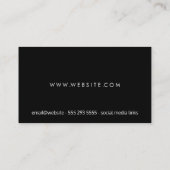 Carte De Visite Feuille (Dos)