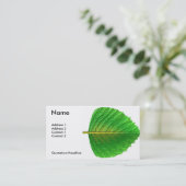 Carte De Visite feuille (Debout devant)