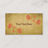 Carte de visite Feuille (Dos)