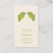 Carte De Visite Feuille 2 de Ginkgo (Devant)
