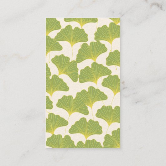 Carte De Visite Feuille 2 de Ginkgo (Dos)