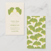 Carte De Visite Feuille 2 de Ginkgo (Devant / Derrière)