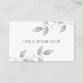 Carte De Visite Feuille aquarelle (Devant)