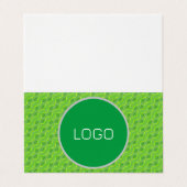 Carte De Visite Feuille avec gouttes d'eau motif (Extérieur déplié)