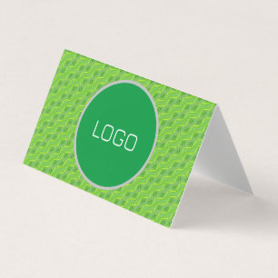 Carte De Visite Feuille avec gouttes d'eau motif