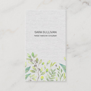 Carte De Visite Feuille Berries Herbes de médecine herbacée