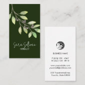 Carte De Visite Feuille Berries Herbes de médecine herbacée (Devant / Derrière)