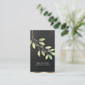 Carte De Visite Feuille Berries Herbes de médecine herbacée (Debout devant)