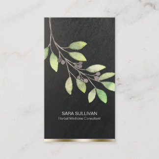 Carte De Visite Feuille Berries Herbes de médecine herbacée