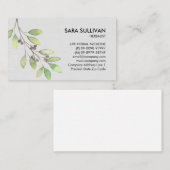 Carte De Visite Feuille Berries Herbes de médecine herbacée (Devant / Derrière)