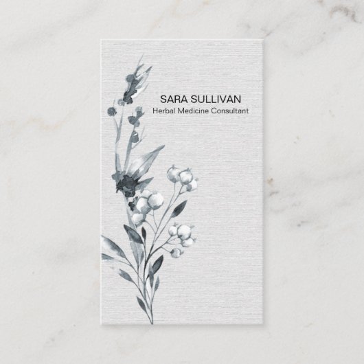 Carte De Visite Feuille Berries Herbes de médecine herbacée (Devant)