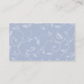 Carte De Visite Feuille bleu - affaires (Dos)
