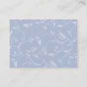 Carte De Visite Feuille bleu - potelé (Dos)