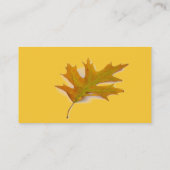 Carte de visite feuille chêne (Dos)