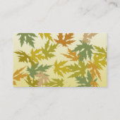 Carte De Visite Feuille d'automne (Dos)